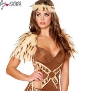 Halloween Reposhed Indian Warrior costume.